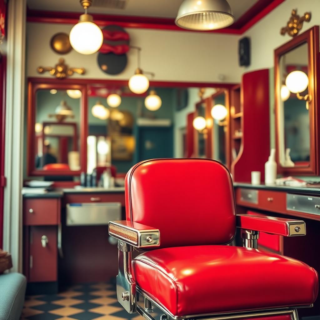 Vintage barber chair