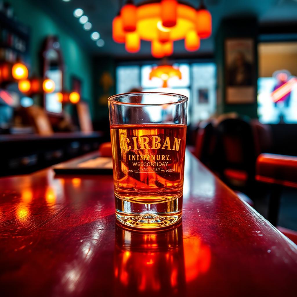 Whiskey on the counter